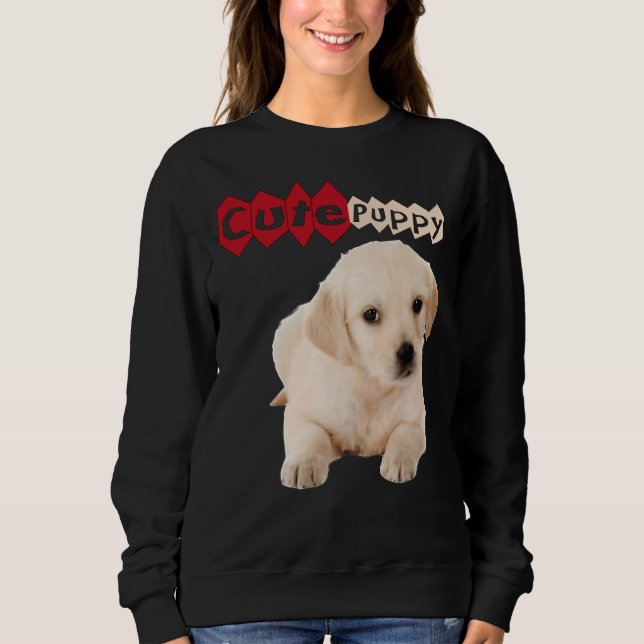 Camiseta Ouro Cute Labrador Retriever Puppy (Frente)