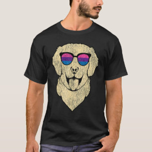 Camiseta Ouro de Bandeira do Bi Pride Bissexual Retriever L
