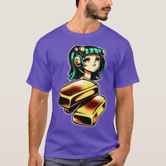 Camiseta ouro de bares de ouro