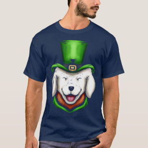 Camiseta Ouro de Cachorro Branco Bonito, Retriever Rua de C