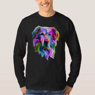 Camiseta Ouro De Cachorro De Retriever Do ouro No Ídolo De 