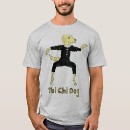 Camiseta Ouro de Cachorro Tai Chi Laboratório amarelo Labra