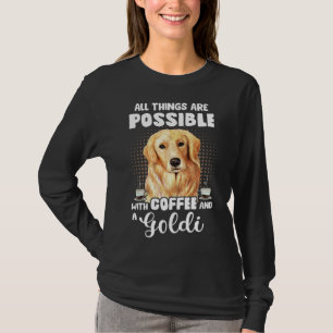 Camiseta Ouro De Café Retriever Engraçado Dizendo Cachorro