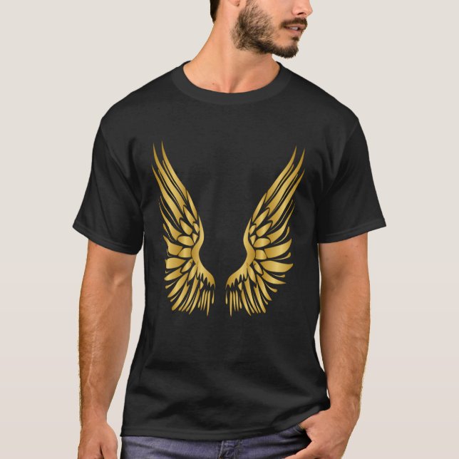 Camiseta Ouro de luxo Anjos (Frente)