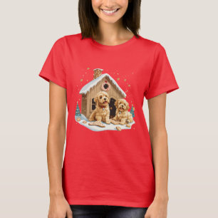 Camiseta Ouro de Natal Cachorro do Retriever Pão Gingerpão