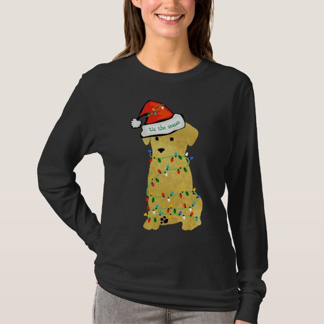 Camiseta Ouro de Natal giro para varejo (Frente)