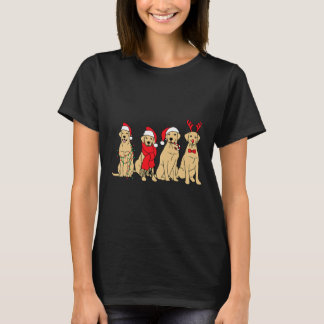 Camiseta Ouro de Natal para Retriever de Ouro Bonito Feriad