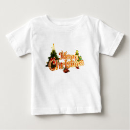 Camiseta Ouro de Natal Sparkle - Árvore Festiva