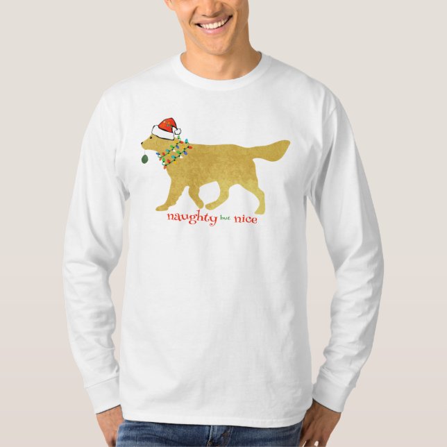 Camiseta Ouro de Natal viciado mas bom homem (Frente)