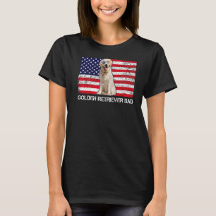 Camiseta Ouro de óculos escuros Bandeira Pai de reprodutor 