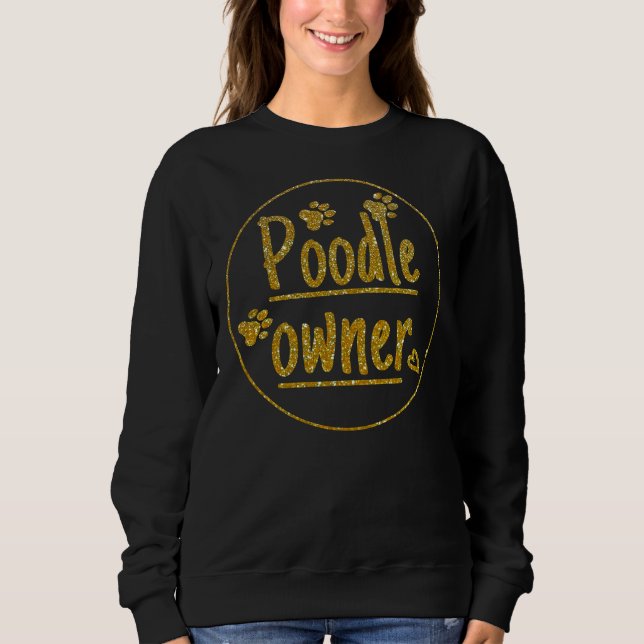 Camiseta Ouro de poodle T- (Frente)