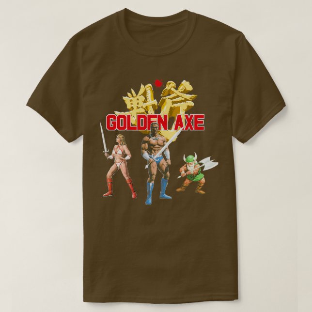 Camiseta Ouro de videogame Ax TShirt (Frente do Design)