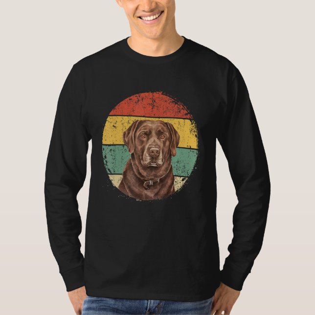 Camiseta Ouro do Labrador  preto (Frente)