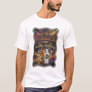 Camiseta Ouro EU SOU UM MAGO EU FAÇO O ÁLCOOL DESAPARECER v