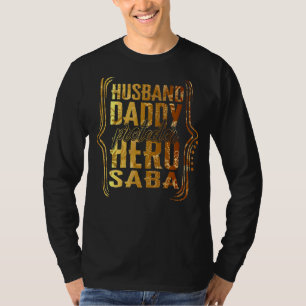 Camiseta Ouro F Do Protetor Do Pai Do Marido Hero Saba Tie