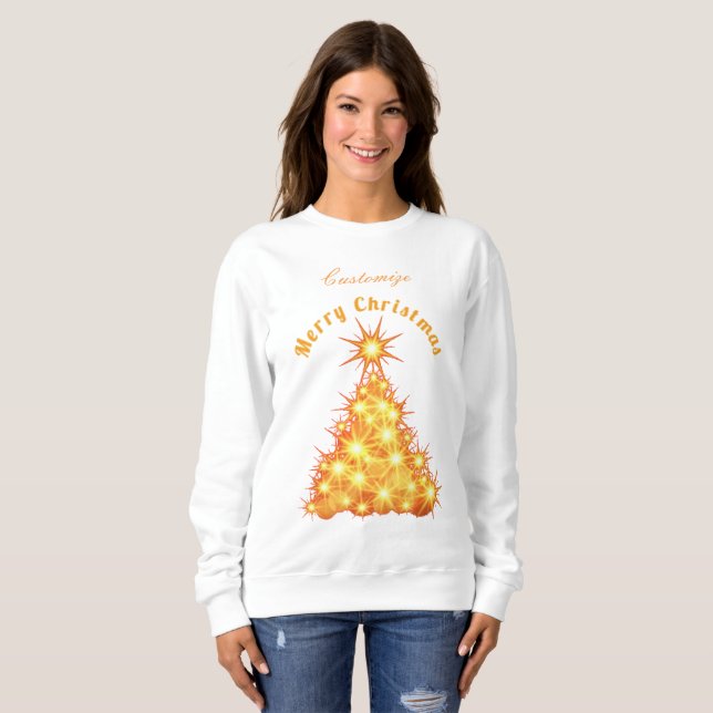 Camiseta Ouro Feliz de Natal Thunder_Cove (Frente Completa)