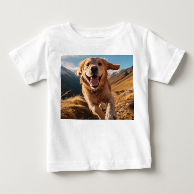 Camiseta Ouro Feliz em Execução (Frente)