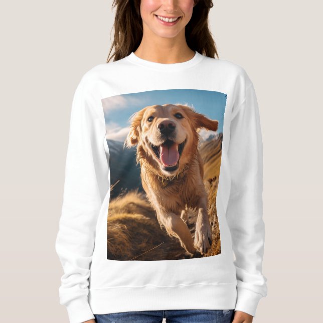 Camiseta Ouro Feliz em Execução (Frente)