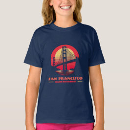 Camiseta Ouro Gate Bridge San Francisco Califórnia EUA