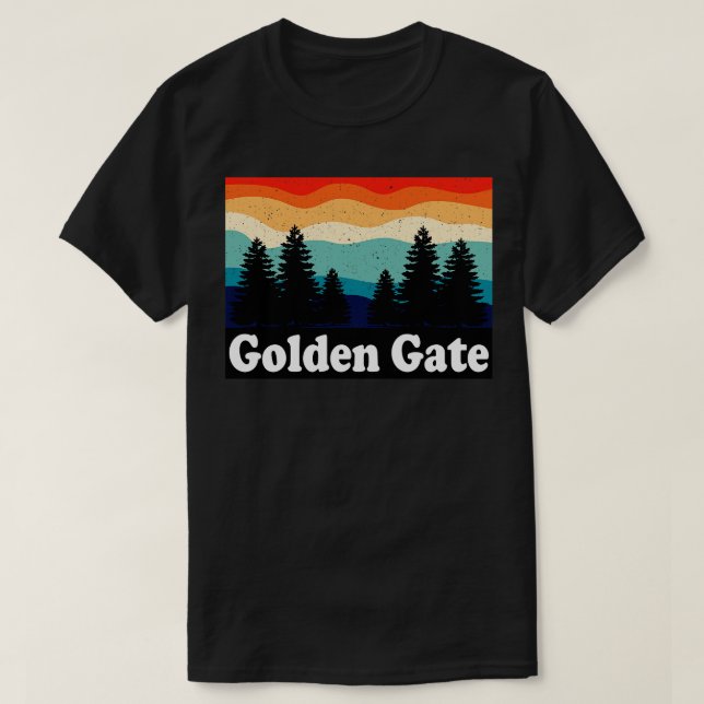 Camiseta Ouro Gate Colorado Retro (Frente do Design)
