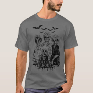 Camiseta Ouro Ghouls Family Witches Dia de as Bruxas engraç