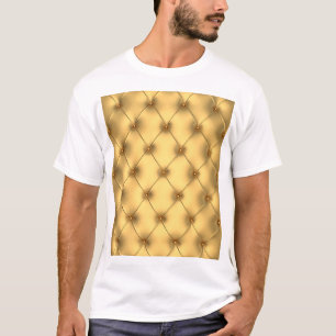 Camiseta Ouro Glamor: Decoração Interior Luxuosa.