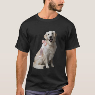 Camiseta Ouro Inglês Retriever Puppy Pink Arco Clemente