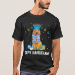 Camiseta Ouro judeu Cachorá Menorah Hat Hanukkah C<br><div class="desc">Ouro Judeu Retriever Cão Menorah Hat Hanukkah Chanukah Gift Para Mulheres,  Homens E Crianças</div>