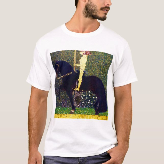 Camiseta Ouro Knight, Gustav Klimt (Frente)