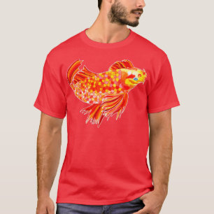 Camiseta Ouro Koi Carp - cor d'água original