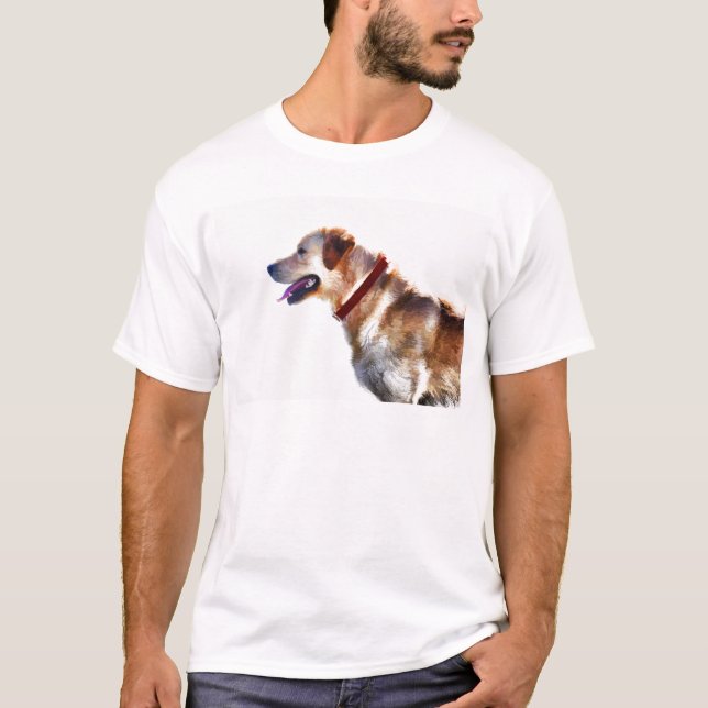 Camiseta Ouro Labrador Retriever Dog-lover Gift (Frente)