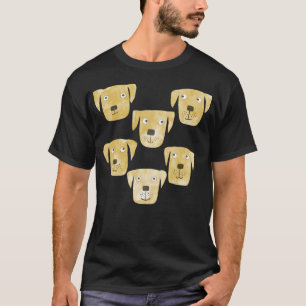 Camiseta Ouro Labrador Retriever Dog Watercolor