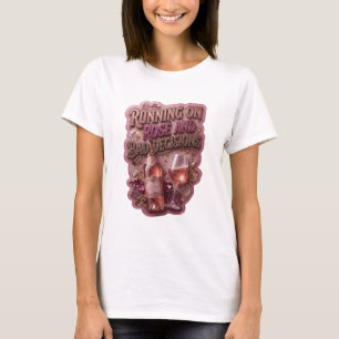 Camiseta Ouro Legal CORRENDO SOBRE ROSA E DECISÕES RUINS