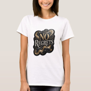 Camiseta Ouro Limpo Sem Arrependimentos Arte Usável
