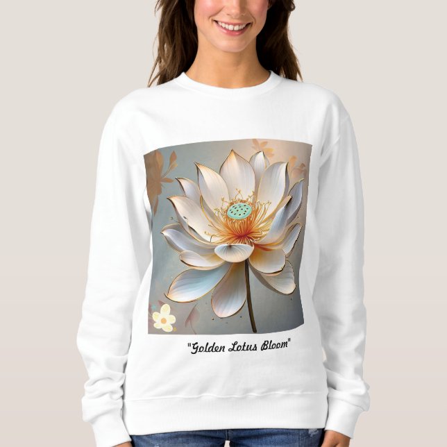 Camiseta "Ouro Lotus Bloom" (Frente)
