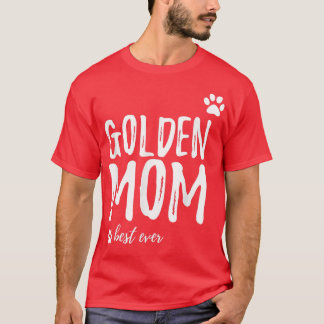 Camiseta Ouro Mãe Engraçado Presente para Ouro Cachorro de 