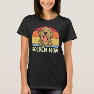 Camiseta Ouro Mãe Ouro Cachorro de Retriever Mãe para Mulhe