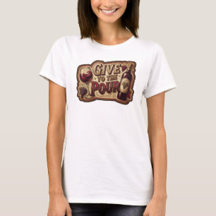 Camiseta Ouro Marcante DÊ PARA O DERRAMAMENTO Arte Vestível