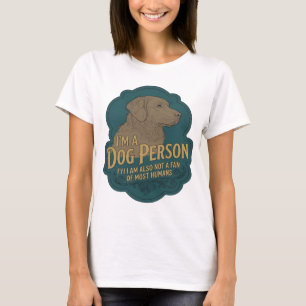 Camiseta Ouro Marcante EU SOU UMA PESSOA DE CÃO Design Mode