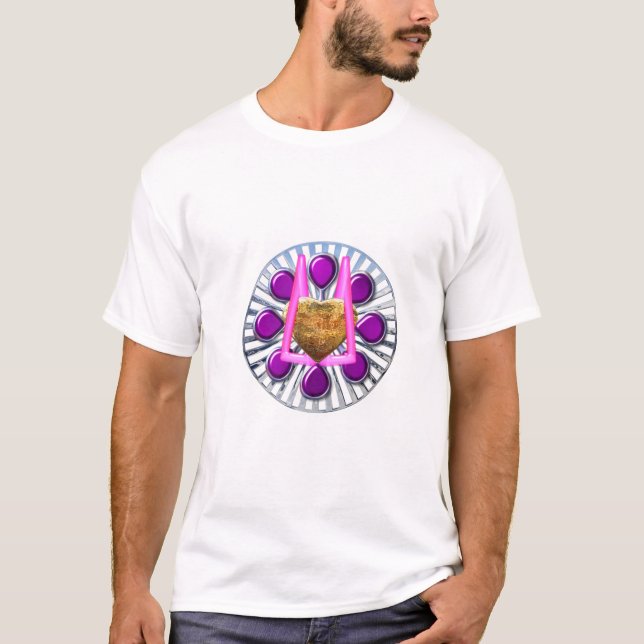 Camiseta Ouro Metálico (Frente)