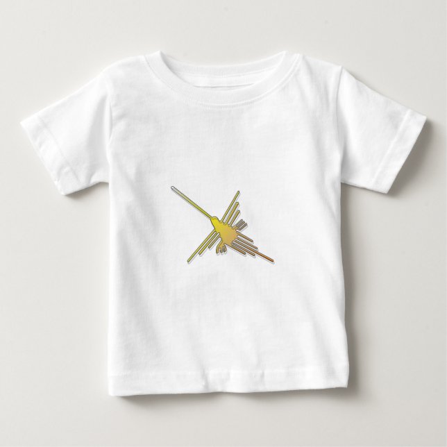 Camiseta Ouro Nazca Lines Hummingbird (Frente)