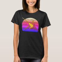 Ouro Nazca Linhas Hummingbird Retro Sunset