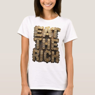 Camiseta Ouro Ousado COMA OS RICOS Design Ousado