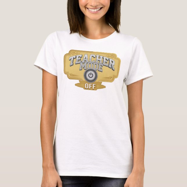 Camiseta Ouro Ousado MODE DE ENSINO DESLIGADO Design Origin (Frente)