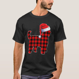 Camiseta Ouro Papais noeis Buffalo xadrez Doodle Roupa Chri