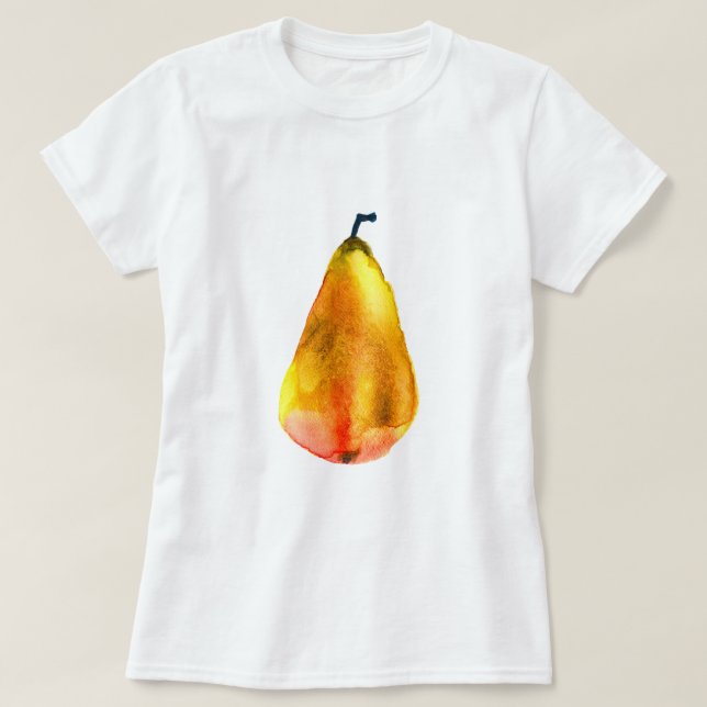 Camiseta Ouro Pear Fruta (Frente do Design)