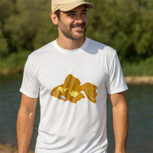Camiseta Ouro Peixe Guppy Peixe Cinto Aquário Tropical Peix