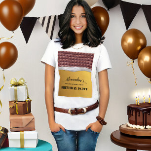 Camiseta Ouro Personalizado - Bar de Chocolate