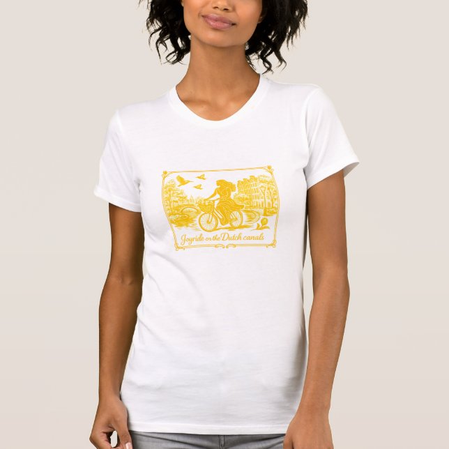 Camiseta Ouro Pontes Em Arco Amsterdã Charme (Frente)