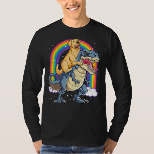 Camiseta Ouro Retriever Anel Dinossaur Rex Boys Rainbow